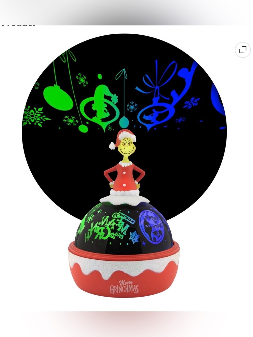 Grinchmas VIDEO Rotating Light Projector with various colors and designs